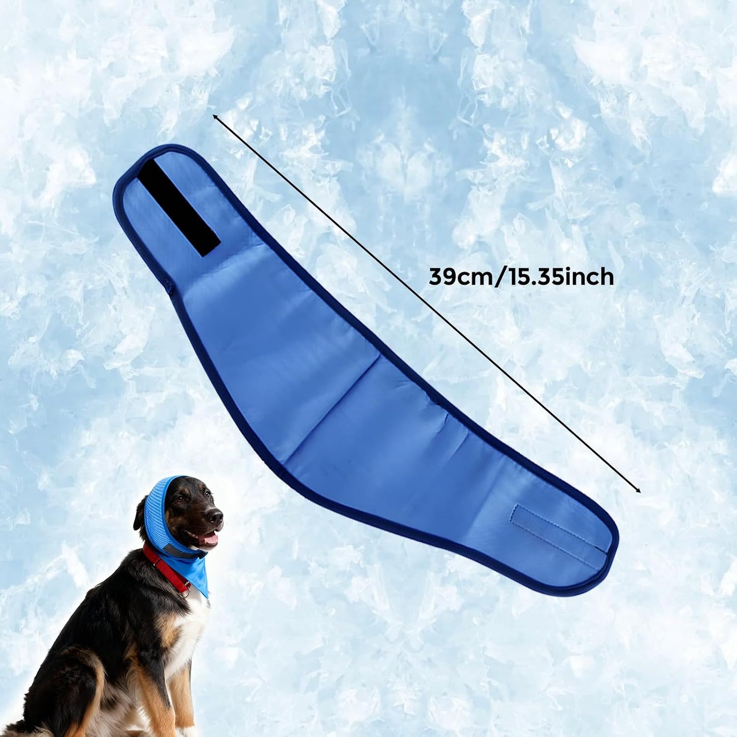 Cooling Dog Bandana, Reversible Ice Scarf for Small, Medium & Large Dogs, Breathable Neck Wrap, Dog Cooling Accessories for All-Year Use，Medium