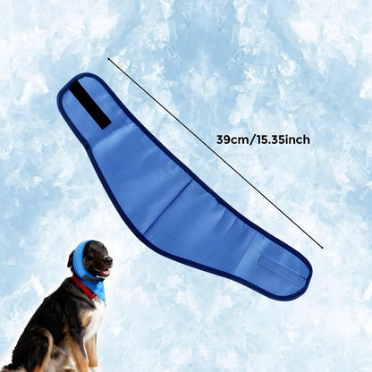 Cooling Dog Bandana, Reversible Ice Scarf for Small, Medium & Large Dogs, Breathable Neck Wrap, Dog Cooling Accessories for All-Year Use，Medium