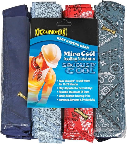 940-038 Miracool Cooling Neck Bandana, Red