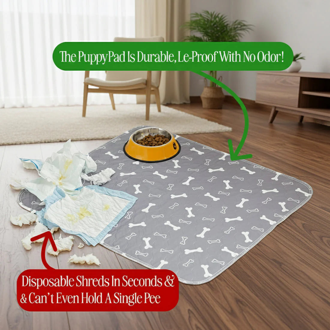 Pawluxe™ Reusable Pup Pad | Clean Floors & Effortless Training